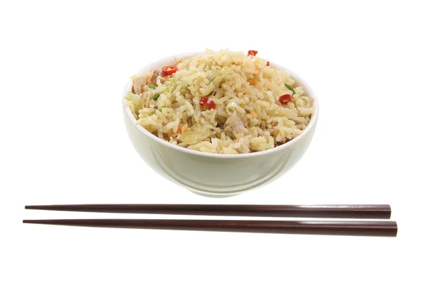 Tigela de arroz frito — Fotografia de Stock