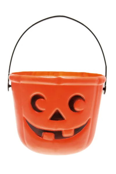 Halloween Pumpkin Basket Stock Image