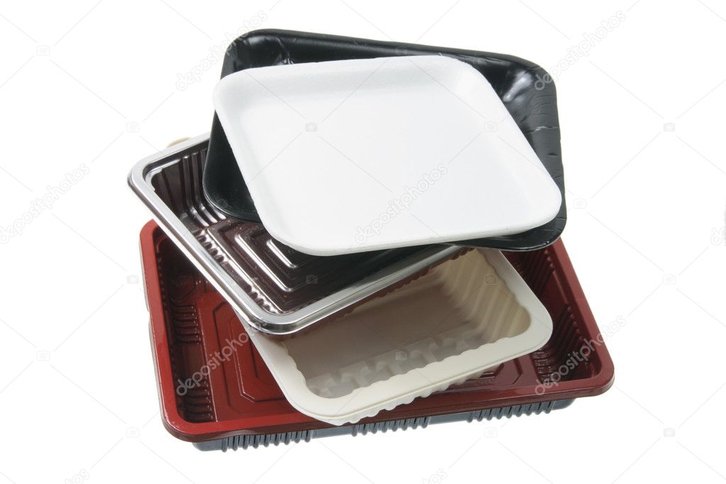 Stack of Food Trays