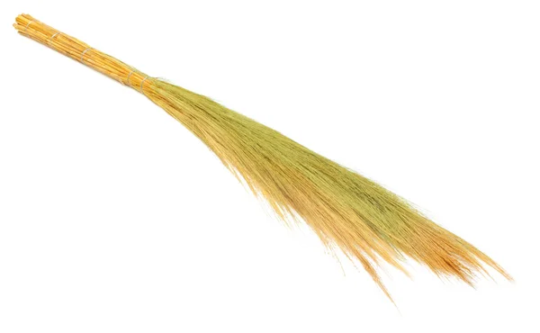 Broom terbuat dari bunga rumput kering — Stok Foto