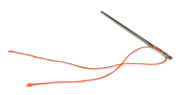 Needles with thread — Stock Photo, Image
