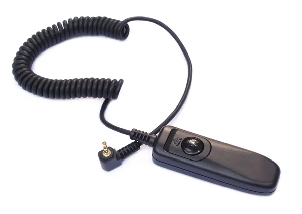 DSLR kamerasının uzaktan kumanda panjur anahtarı — Stok fotoğraf