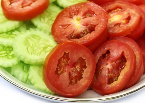 Stock image Salad of tomatoes and cucumbers