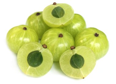 Amla fruits with selective focus clipart