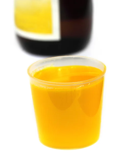 Vitamin b komplex sirup s lahví — Stock fotografie