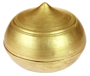 Antique Indian Brass Pot clipart