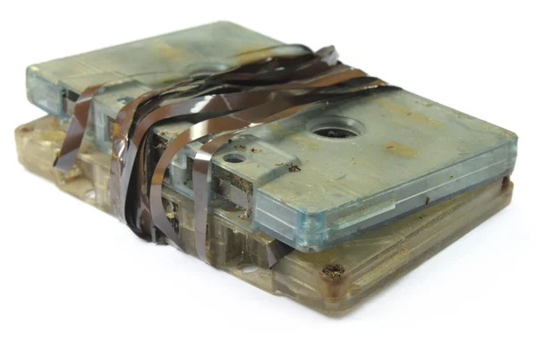 Cassete de áudio de lixo — Fotografia de Stock