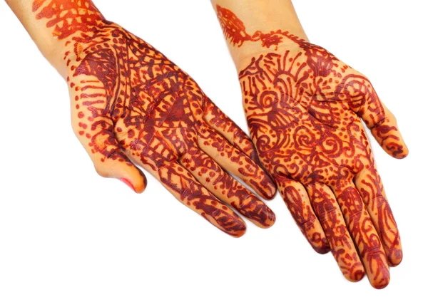 Tatuagem de henna — Fotografia de Stock