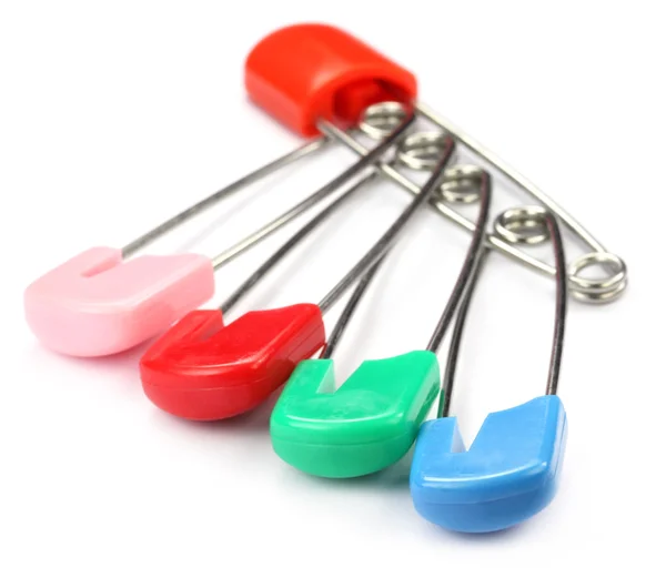 stock image Safety Pins of different colors