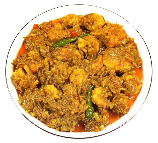 Camarones picantes al curry —  Fotos de Stock