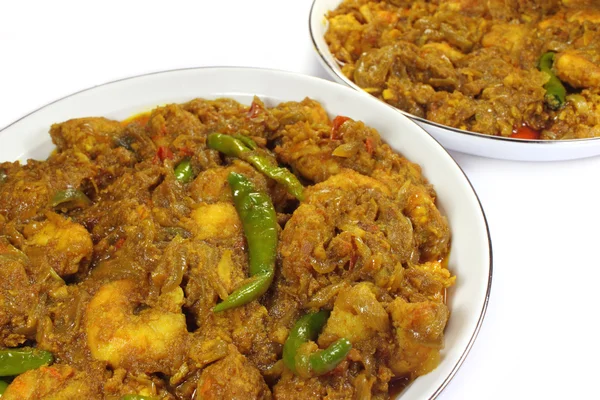 Camarones picantes al curry —  Fotos de Stock