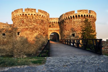 Belgrade fortress gate clipart