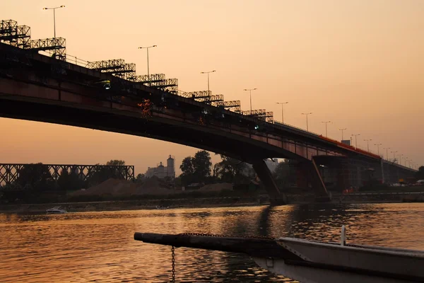 Brückenerneuerung in Belgrad — Stockfoto