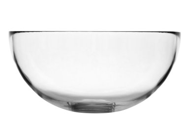 Empty glass bowl clipart
