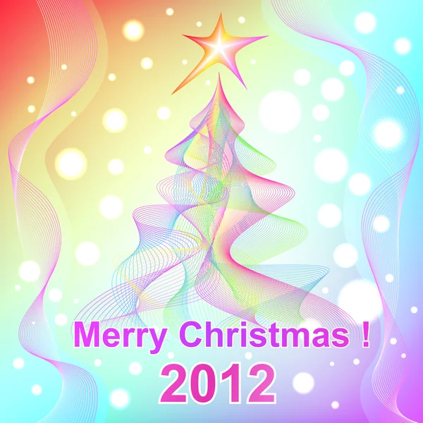 快乐圣诞 2012年背景 — 图库矢量图片