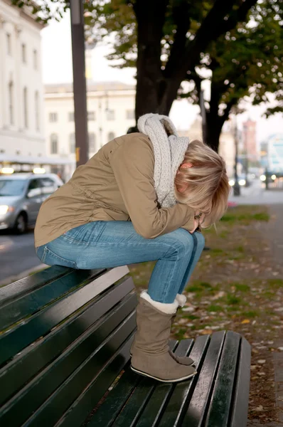Sad young woman — Stock Photo, Image