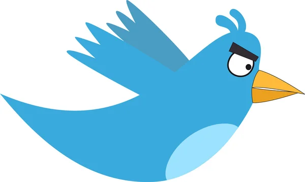 Θυμωμένος twitter — Διανυσματικό Αρχείο