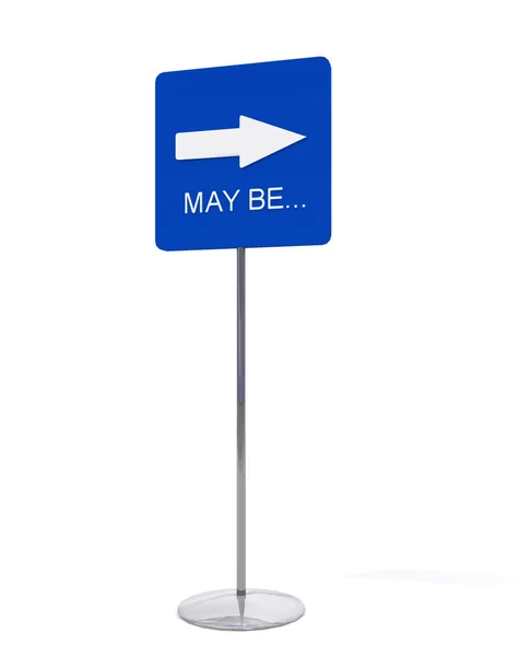 stock image Road sign doubt