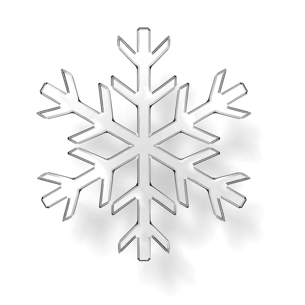 Glass snowflake — Stock Photo, Image