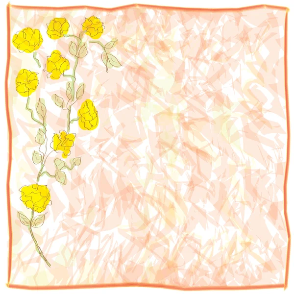 Grußkarte floraler Grunge — Stockvektor