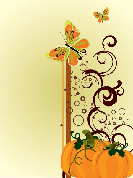 Citrouille d'automne — Image vectorielle