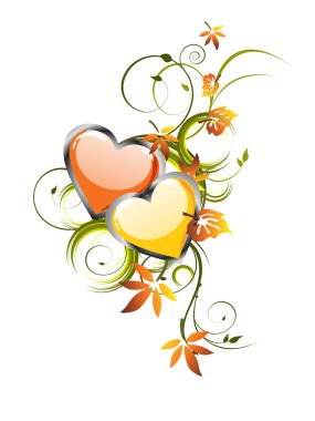 Romantic greeting card clipart