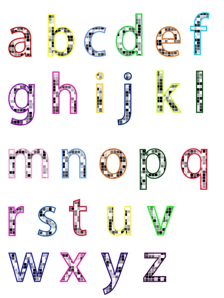 Abc - alfabeto — Archivo Imágenes Vectoriales