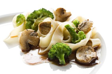 Pasta with vegetables clipart