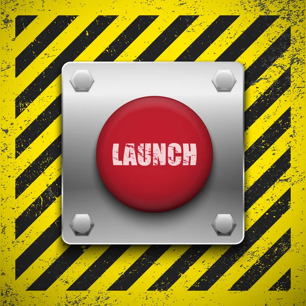 Bouton lancement . — Image vectorielle