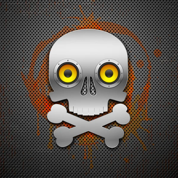 Abstract background with skull/ — Stok Vektör