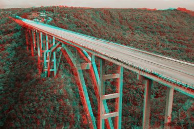 Stereo photo of bridge clipart