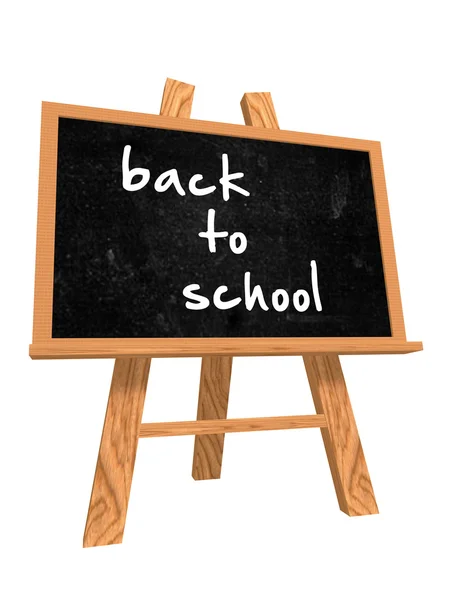 Terug naar school op blackboard — Stockfoto