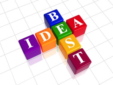 Color best idea like crossword clipart