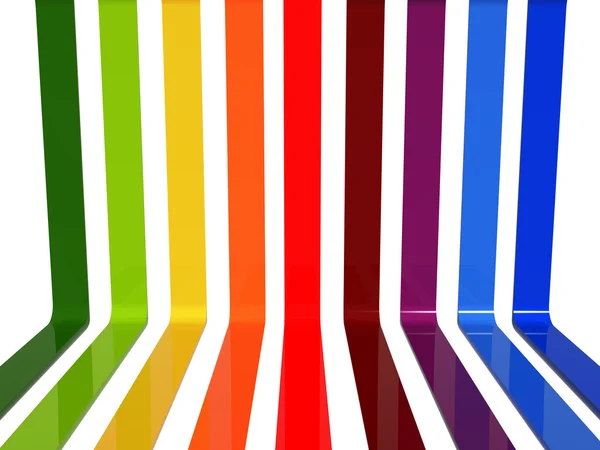 3 d の虹ライン — ストック写真