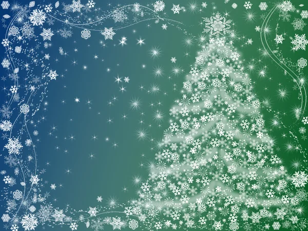 绿色的圣诞树 — 图库照片