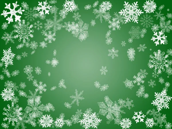 Vintern 2 i grönt — Stockfoto