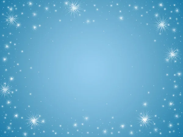 Stars in blue — Stock Photo, Image