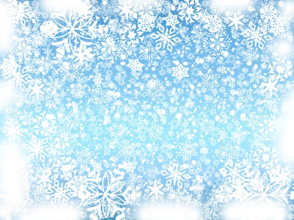 Inverno in blu — Foto Stock