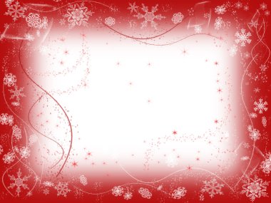 Winter 1 in red clipart