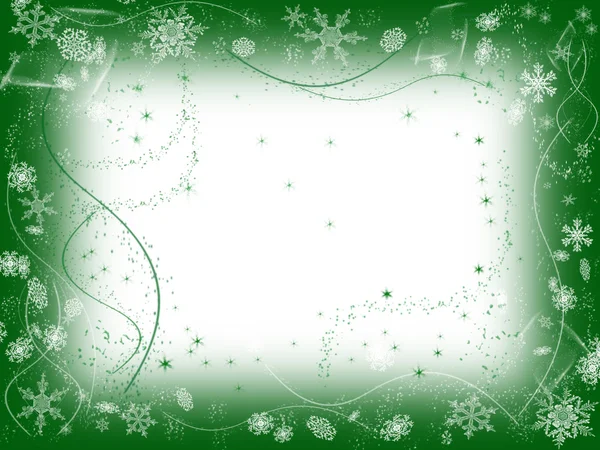 Kış 1 yeşil — Stok fotoğraf