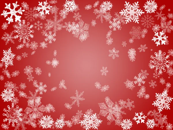 Vintern 2 i rött — Stockfoto