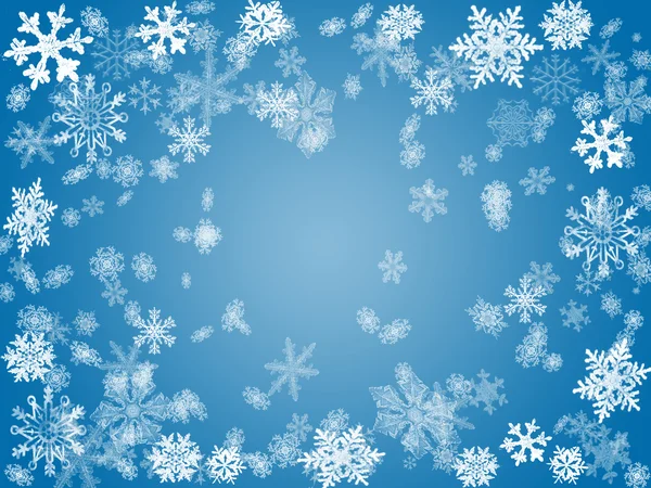 Inverno 2 em azul — Fotografia de Stock
