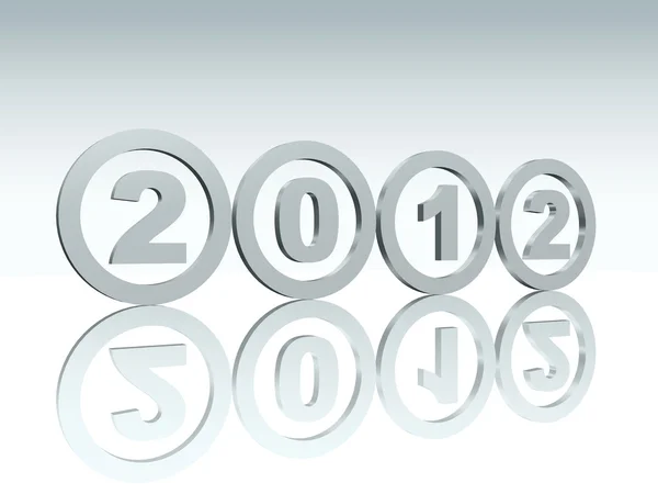 Silver rings 2012 — Stock Photo, Image