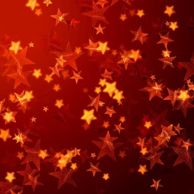 Golden red stars background clipart