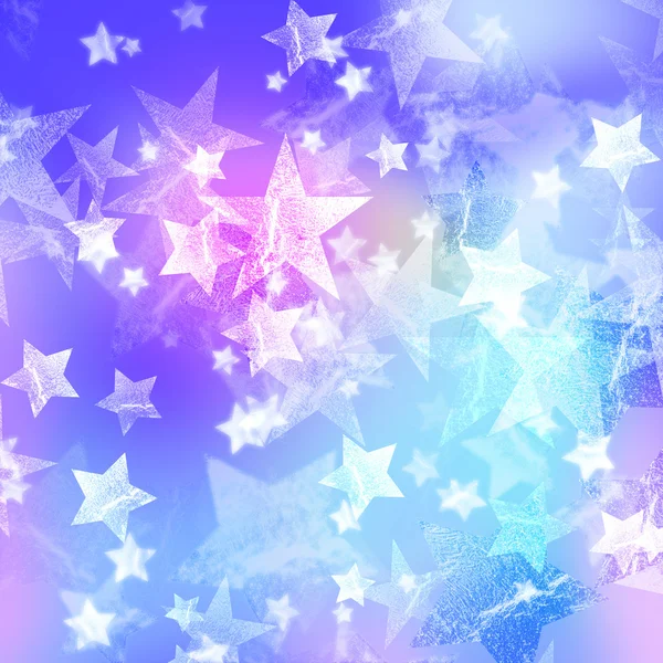 Niebieskie i różowe gwiazdki — Zdjęcie stockowe