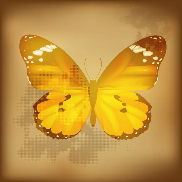 Papillon vintage — Image vectorielle