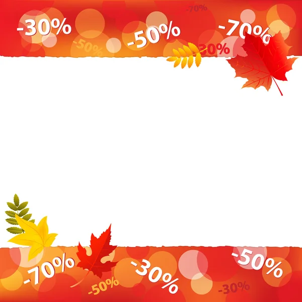 stock vector Autumn Sale Poster