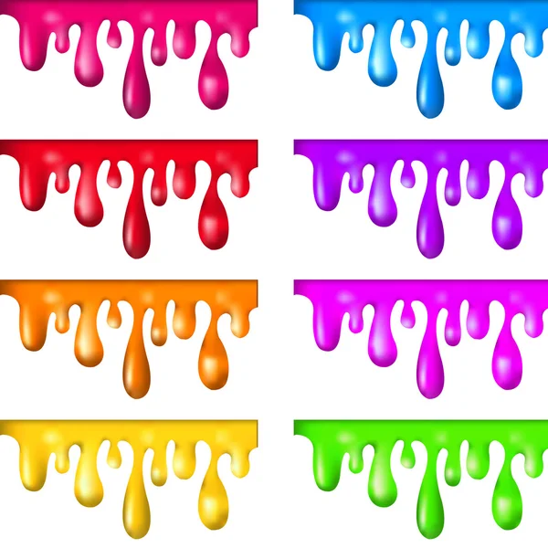 Paint Dripping — Stock Vector