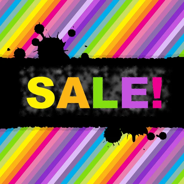 Colorful Sale Poster — Stock Vector