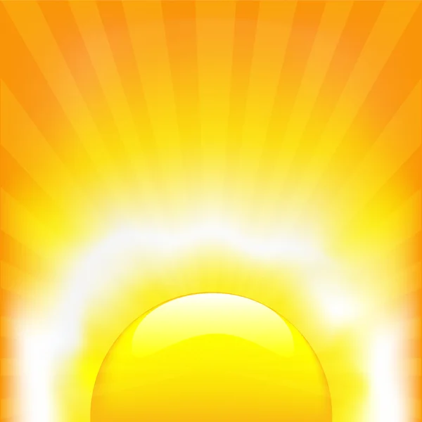 Sol brillante — Vector de stock